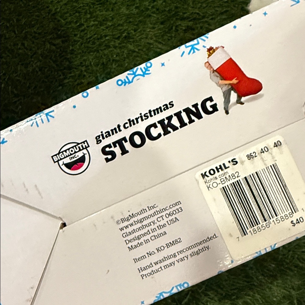 5 Feet Tall Christmas Stocking - Bigmouth Inc. - Picture 3 of 3